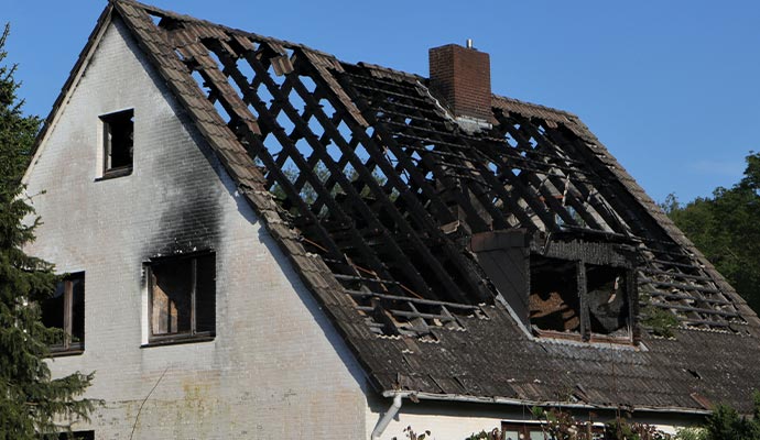 Fire damage restoration service