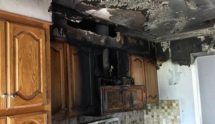 Fire damage restoration service