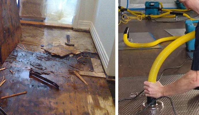 emergency water damage restoration in Attleboro